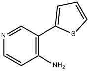 3-(THIOPHEN-2-YL)PYRIDIN-4-AMINE 结构式
