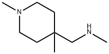 二甲基[(4-甲基哌啶-4-基)甲基]胺 结构式