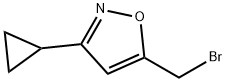 5-(溴甲基)-3-环丙基-1,2-噁唑 结构式