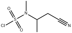 3-[(氯磺酰基)(甲基)氨基]丁腈 结构式
