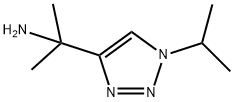 2-[1-(丙-2-基)-1H-1,2,3-三唑-4-基]丙-2-胺 结构式