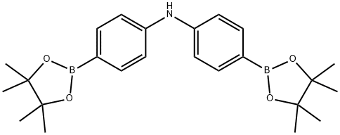 双(4-硼酸频哪醇酯)苯基)胺 结构式