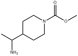 4-(1-氨基乙基)哌啶-1-羧酸甲酯 结构式