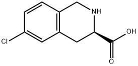 (3R)-6-chloro-1,2,3,4-tetrahydroisoquinoline-3-carboxylic acid 结构式