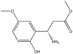 METHYL (3S)-3-AMINO-3-(2-HYDROXY-5-METHOXYPHENYL)PROPANOATE 结构式