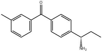 4-((1S)-1-Aminopropyl)phenyl 3-methylphenyl ketone 结构式