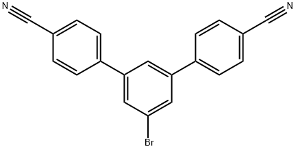 5'-BROMO-[1,1':3',1''-TERPHENYL]-4,4''-DICARBONITRILE 结构式