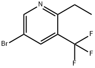 5-bromo-2-ethyl-3-(trifluoromethyl)pyridine 结构式