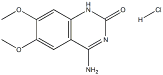 4-Amino-6,7-dimethoxy-1H-quinazolin-2-one hydrochloride 结构式