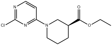 (S)-ethyl 1-(2-chloropyrimidin-4-yl)piperidine-3-carboxylate 结构式
