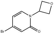 4-溴-1-(氧杂环丁烷-3-基)吡啶-2(1H)-酮 结构式