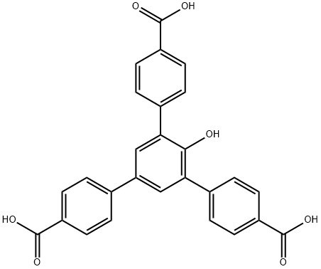 5'-(4-carboxyphenyl)-2'-hydroxy-[1,1':3',1''-terphenyl]-4,4''-dicarboxylic acid 结构式