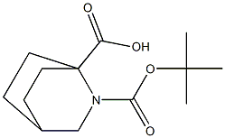 2-boc-2-azabicyclo[2.2.2]octane-1-carboxylic acid 结构式