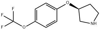 (S)-3-(4-(trifluoromethoxy)phenoxy)pyrrolidine 结构式