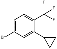 4-溴-2-环丙基-1-三氟甲基苯 结构式