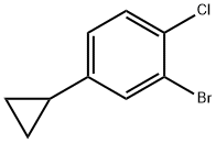 2-bromo-1-chloro-4-cyclopropylbenzene 结构式