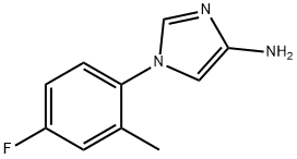 4-Amino-1-(2-methyl-4-fluorophenyl)imidazole 结构式