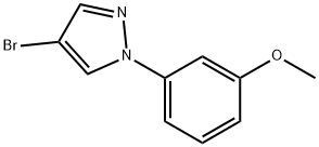 4-Bromo-1-(3-methoxyphenyl)pyrazole 结构式