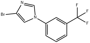 4-溴-1-(3-(三氟甲基)苯基)-1H咪唑 结构式