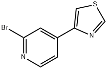 2-Bromo-4-(4-thiazolyl)pyridine 结构式