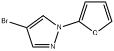 4-Bromo-1-(2-furyl)pyrazole 结构式