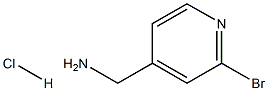 (2-溴吡啶-4-基)甲胺盐酸盐 结构式