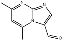 5,7-二甲基咪唑并[1,2-A]嘧啶-3-甲醛 结构式