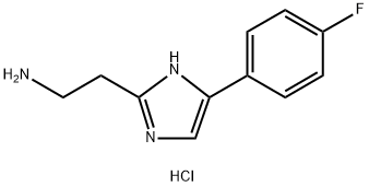 2-[4-(4-氟苯基)-1H-咪唑-2-基]乙-1-胺二盐酸盐 结构式