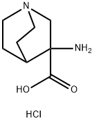 3-氨基-1-氮杂双环[2.2.2]辛烷-3-羧酸二盐酸盐 结构式