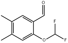 2-(二氟甲氧基)-4,5-二甲基苯甲醛 结构式