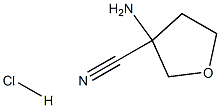 3-氨基四氢呋喃-3-甲腈盐酸盐 结构式