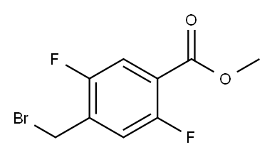4-(溴甲基)-2,5-二氟苯甲酸甲酯 结构式