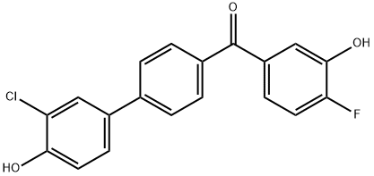 Methanone,(3'-chloro-4'-hydroxy[1,1'-biphenyl]-4-yl)(4-fluoro-3-hydroxyphenyl)- 结构式