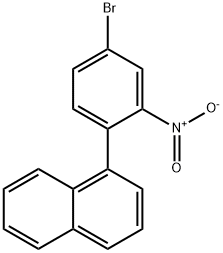 1-(4-溴-2-硝基苯基)萘 结构式