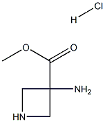 3-氨基氮杂环丁烷-3-羧酸甲酯盐酸盐 结构式