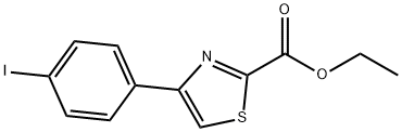 Ethyl 4-(4-iodophenyl)thiazole-2-carboxylate 结构式