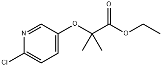 Ethyl 2-(6-chloropyridin-3-yloxy)-2-methylpropanoate 结构式