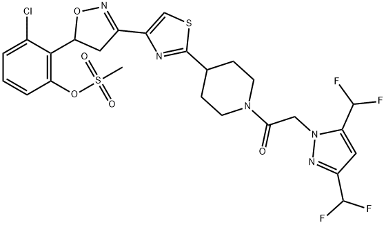 Fluoxapiprolin 结构式