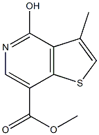 methyl 4-hydroxy-3-methylthieno[3,2-c]pyridine-7-carboxylate 结构式