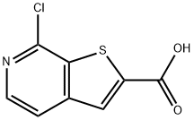 7-氯噻吩并[2,3-C]吡啶-2-羧酸 结构式