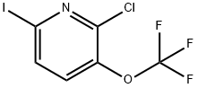 2-氯-6-碘-3-(三氟甲氧基)吡啶 结构式