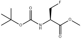Alanine, N-[(1,1-dimethylethoxy)carbonyl]-3-fluoro-, methyl ester 结构式