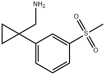 1-(3-甲砜基苯基)环丙烷甲胺 结构式