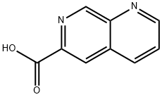 1,7-萘啶-6-甲酸 结构式