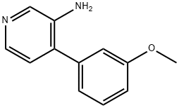 3-AMINO-4-(3-METHOXYPHENYL)PYRIDINE 结构式