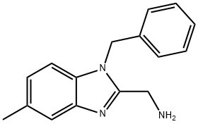 (1-benzyl-5-methyl-1H-1,3-benzodiazol-2-yl)methanamine 结构式
