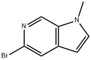 5-溴-1-甲基-1H-吡咯并[2,3-C]吡啶 结构式