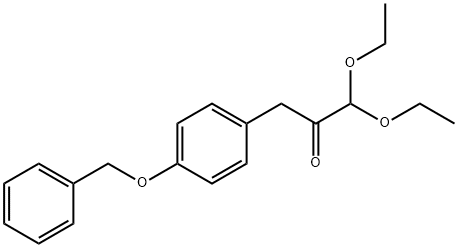 3-(4-(Benzyloxy)phenyl)-1,1-diethoxypropan-2-one 结构式