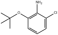 2-(叔丁氧基)-6-氯苯胺 结构式