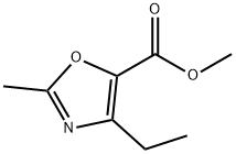 methyl 4-ethyl-2-methyloxazole-5-carboxylate 结构式